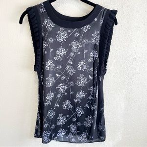 Cinq a Sept Floral Silk Top
